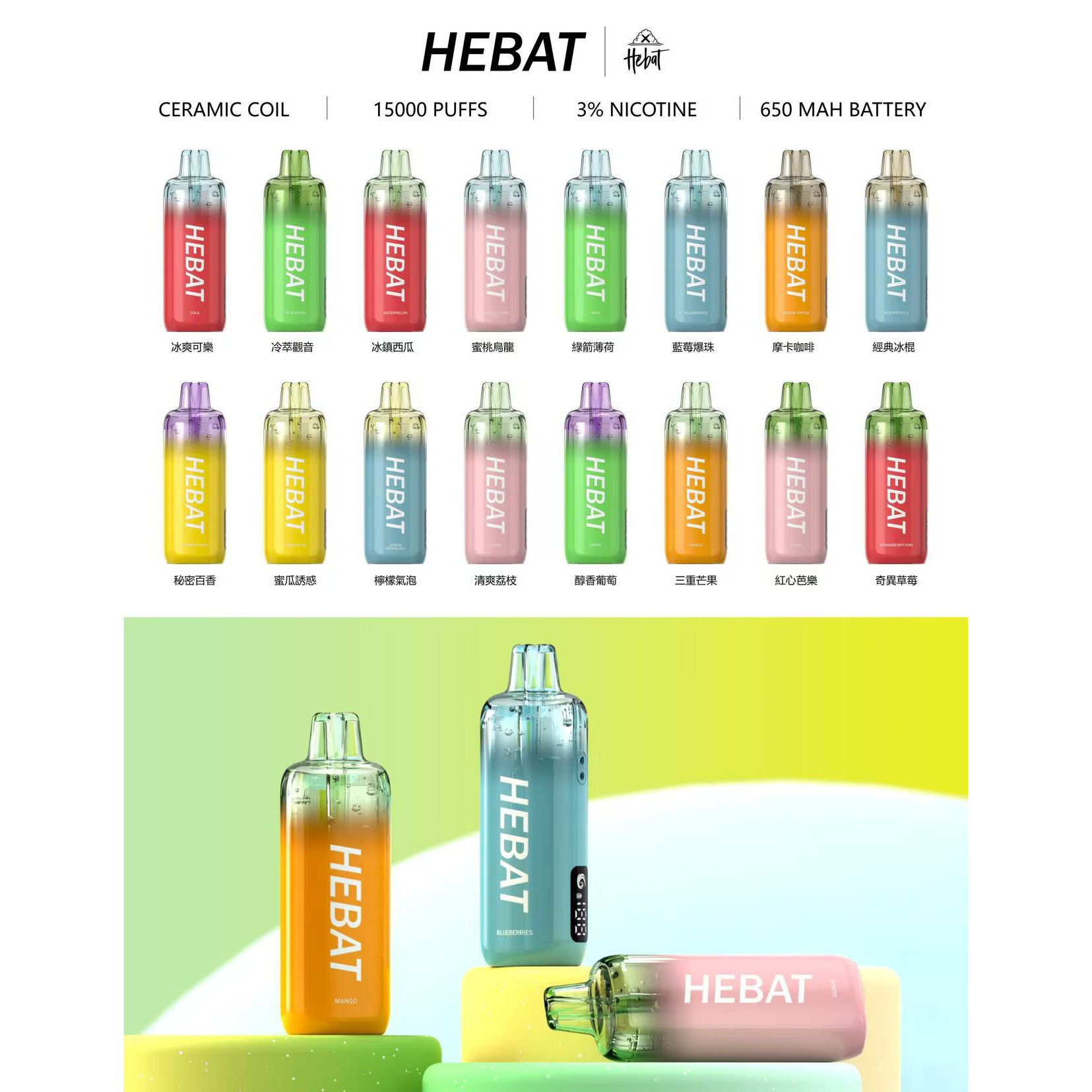 HEBAT喜貝拋棄式｜15000口